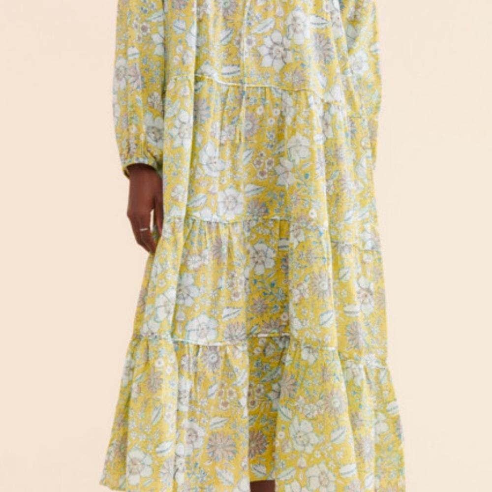 Maelu Floral block print dress